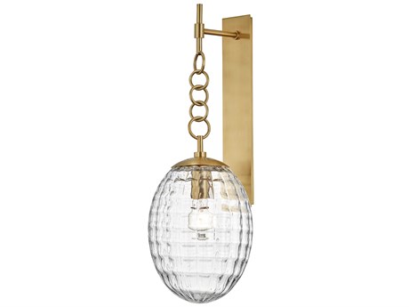 Hudson Valley Venice 1-Light Aged Brass Wall Sconce