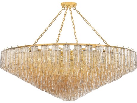 Hudson Valley Watertown 33-Light Aged Brass Chandelier