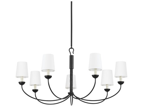 Hudson Valley Montpelier 7-Light Aged Iron Black Candelabra Chandelier