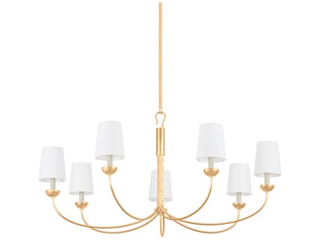 Hudson Valley Montpelier 7-Light Vintage Gold Leaf Candelabra Sputnik Chandelier