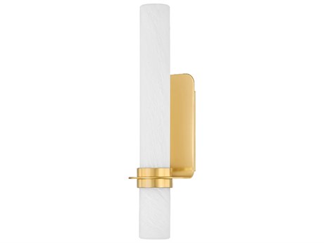 Hudson Valley Groveland Station 1-Light Aged Brass Wall Sconce