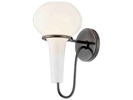 Hudson Valley Adams 1-Light Black Nickel Wall Sconce