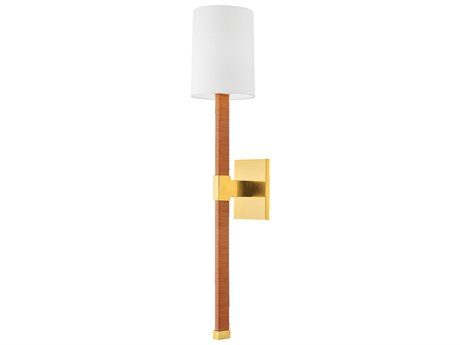 Hudson Valley Minnetonka 1-Light Aged Brass Wall Sconce