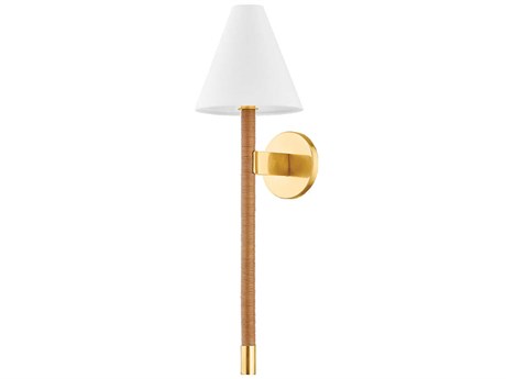 Hudson Valley Watkins 1-Light Aged Brass Wall Sconce