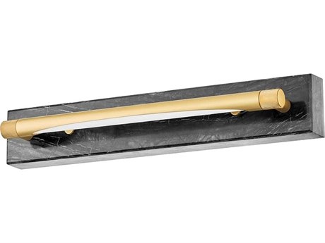 Hudson Valley Hayden 1-Light Aged Brass LED Vanity Light