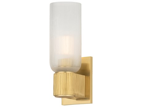 Hudson Valley Irondale 1-Light Aged Brass Wall Sconce