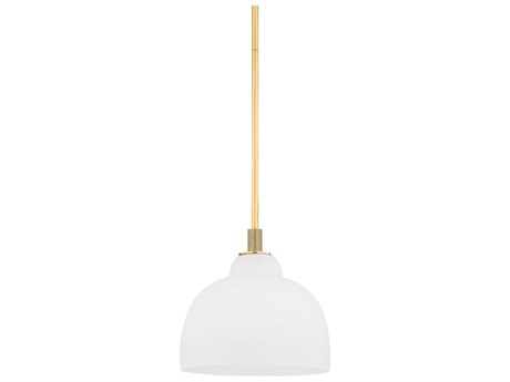 Hudson Valley Oberon 1-Light Aged Brass Dome Pendant