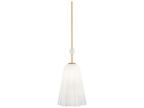 Hudson Valley Cambria Heights 1-Light Aged Brass Mini Pendant