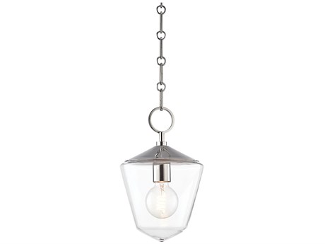 Hudson Valley Greene 1-Light Polished Nickel Lantern Mini Pendant