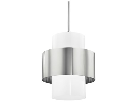 Hudson Valley Corinth 1-Light Polished Nickel Cylinder Pendant