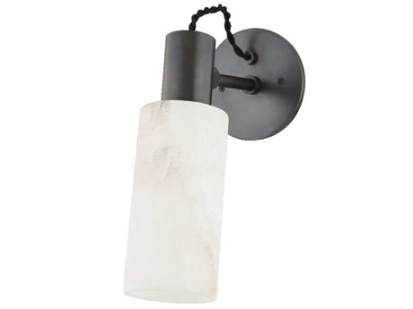 Hudson Valley Malba 1-Light Distressed Bronze Glass Wall Sconce
