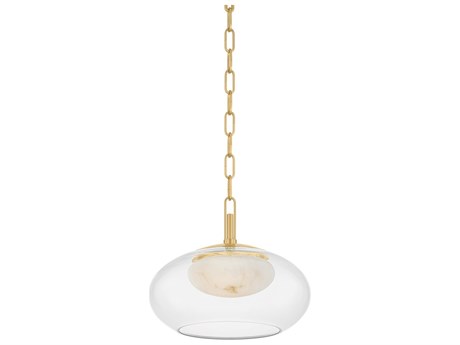 Hudson Valley Moore 1-Light Aged Brass Mini Pendant