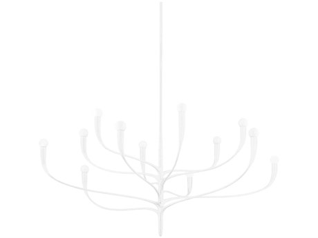 Hudson Valley Labra 12-Light White Plaster Chandelier