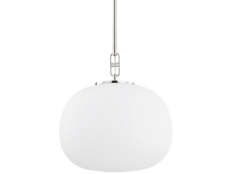 Hudson Valley Ingels 1-Light Polished Nickel Glass Globe Pendant