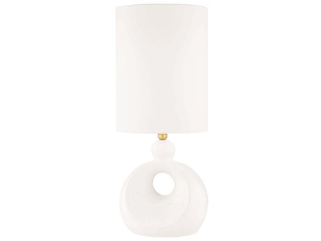 Hudson Valley Penonic Aged Brass White Ceramic Buffet Lamp