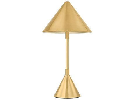 Hudson Valley Salma Aged Brass White Acrylic Table Lamp