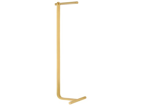 Hudson Valley Deptford Aged Brass White Acrylic Floor Lamp