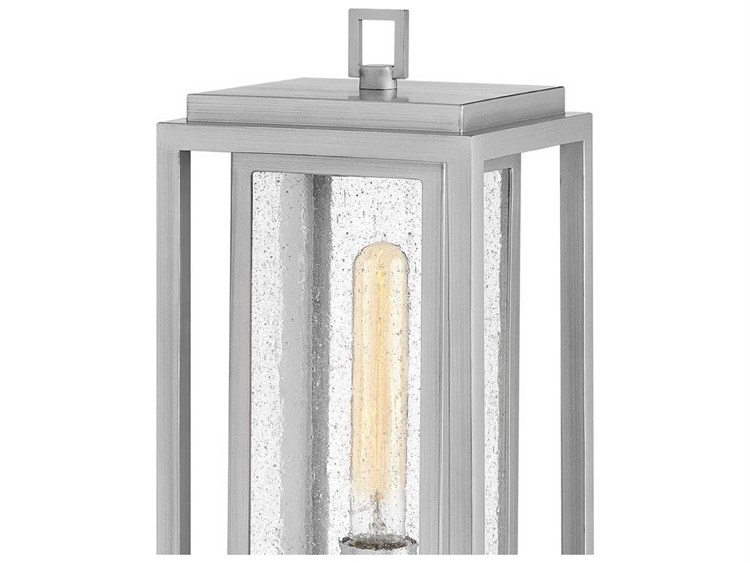 Hinkley Republic 1-Light Outdoor Post Satin Nickel 2