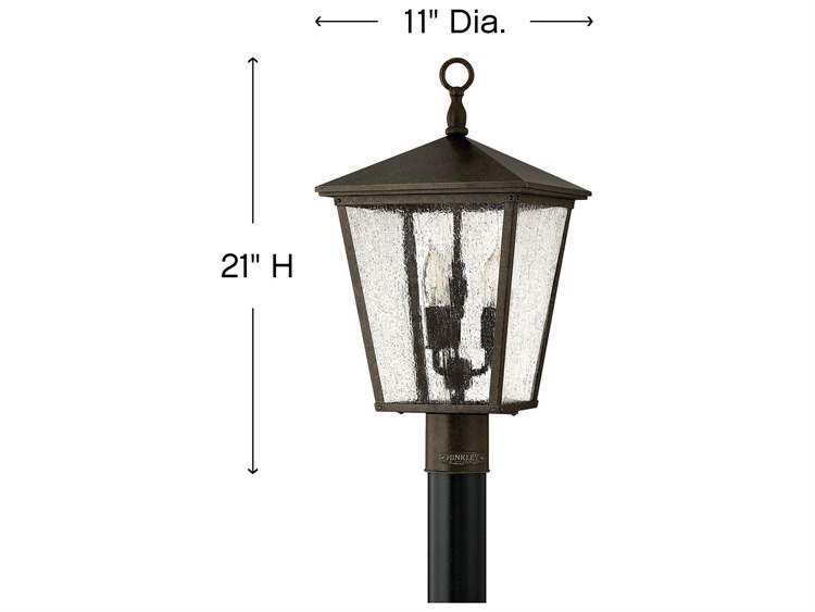 Hinkley Trellis Outdoor Post Light Regency Bronze 2