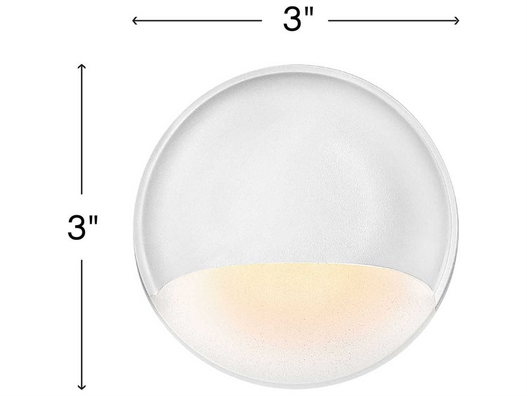Hinkley Nuvi 1 Outdoor Wall Light White 2
