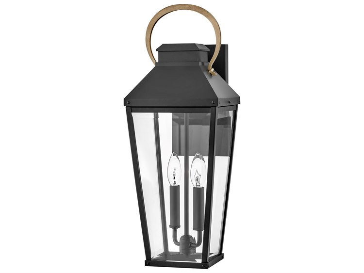 Hinkley Dawson 2-Light Outdoor Wall Light Black Burnished Bronze 2