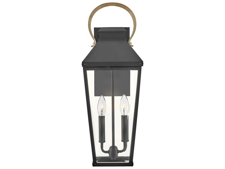 Hinkley Dawson 2-Light Outdoor Wall Light Black Burnished Bronze 3