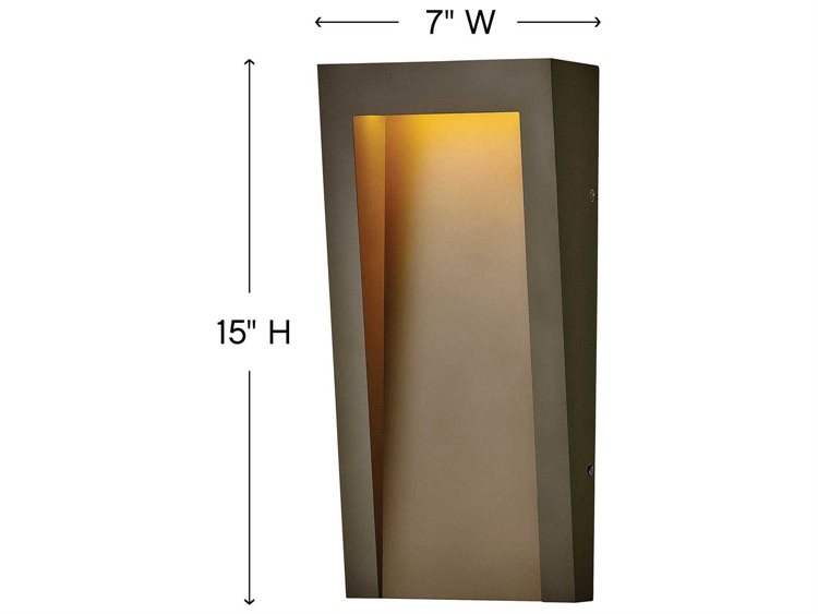 Hinkley Taper 1 Outdoor Wall Light Textured Oil Rubbed Bronze 3