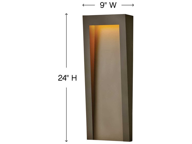 Hinkley Taper 1 Outdoor Wall Light Textured Oil Rubbed Bronze 3