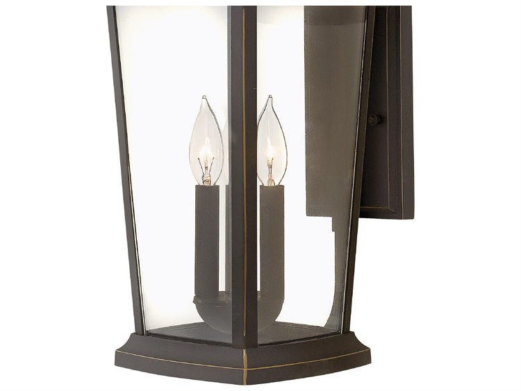Hinkley Bromley 3-Light Outdoor Wall Light Oil Rubbed Bronze 3