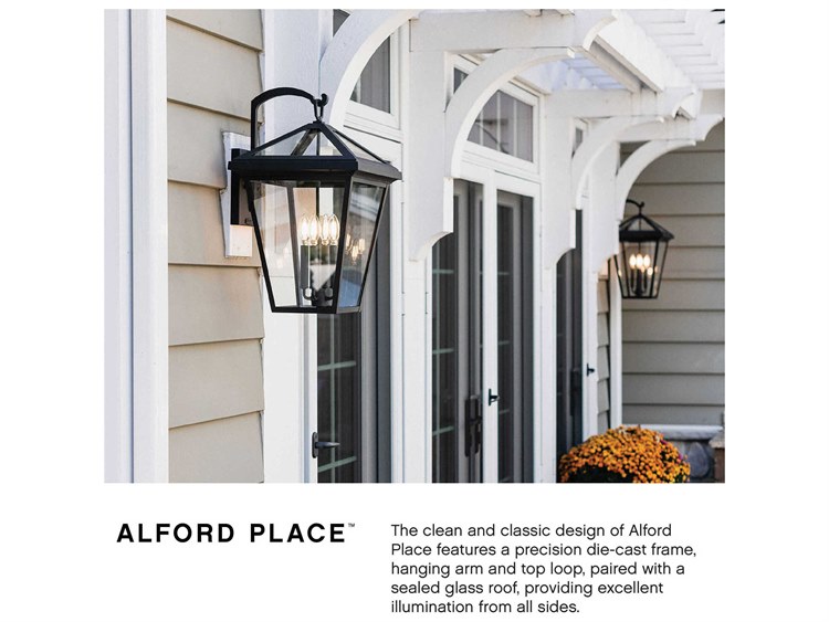 Hinkley Alford Place 2-Light Outdoor Post Black 3