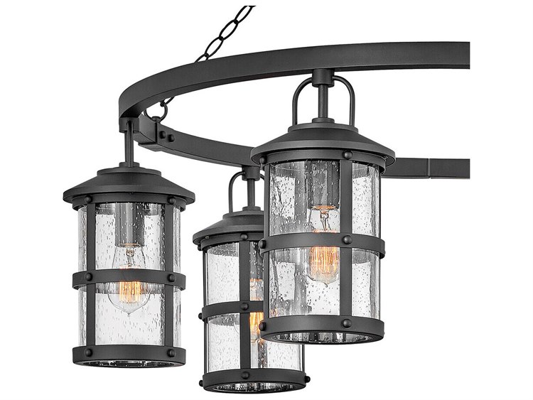Hinkley Lakehouse 6-Light Outdoor Hanging Light Black 2