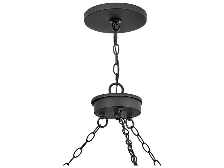 Hinkley Lakehouse 6-Light Outdoor Hanging Light Black 3