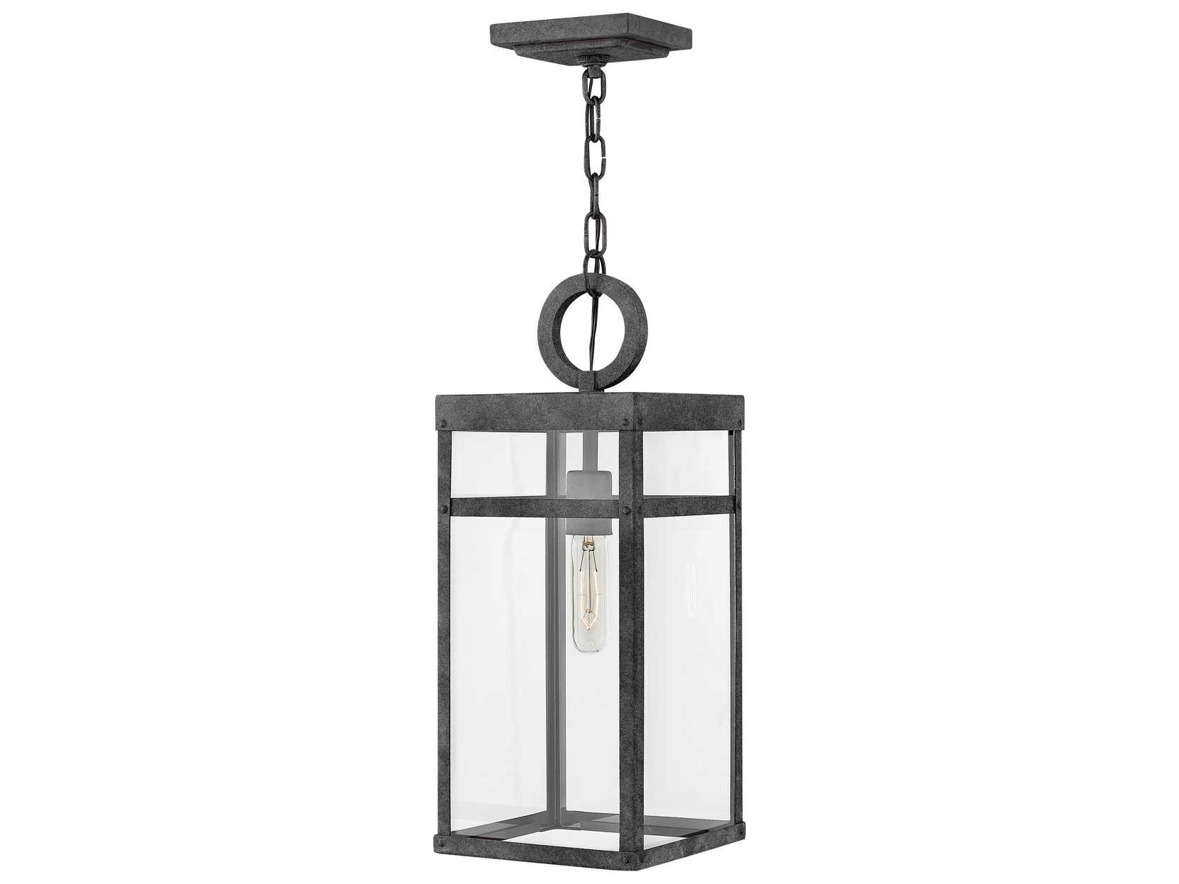 Hinkley Anchorage 3-Light Outdoor Light In Aged Zinc