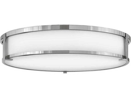 Hinkley Lowell 4-Light Chrome Glass LED Flush Mount