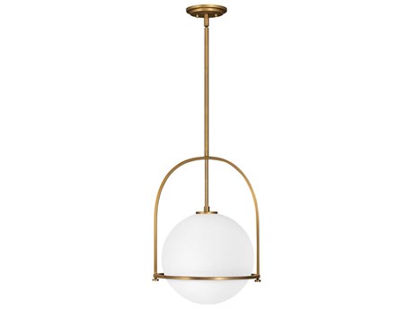 Hinkley Somerset 1-Light Heritage Brass Globe Pendant