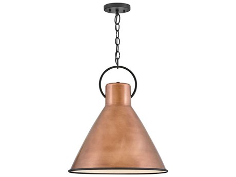 Hinkley Winnie 1-Light Antique Copper Textured Black LED Pendant