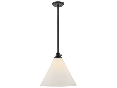Hinkley Arti 1-Light Black Glass Pendant