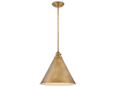 Hinkley Arti 1-Light Heritage Brass Pendant