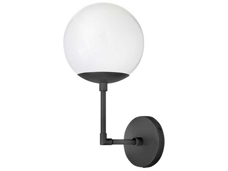 Hinkley Warby 1-Light Black Glass Wall Sconce