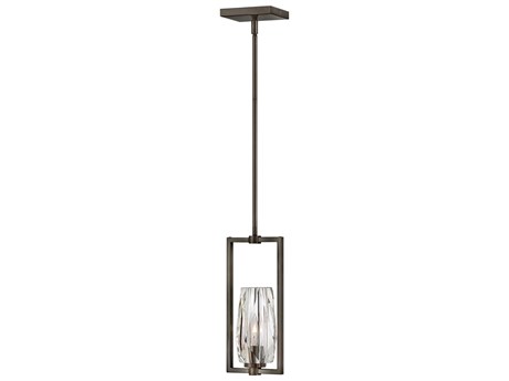 Hinkley Ana 1-Light Black Oxide Crystal Mini Pendant