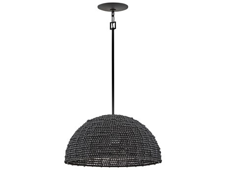Hinkley Dalia 1-Light Black Dome Pendant
