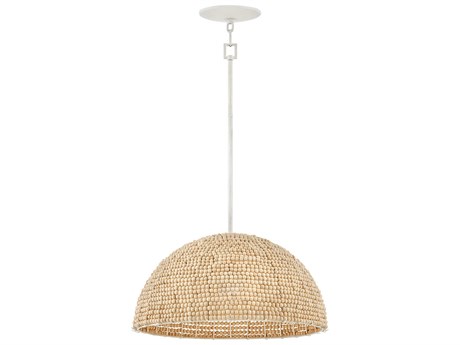 Hinkley Dalia 1-Light Textured Plaster Brown Dome Pendant