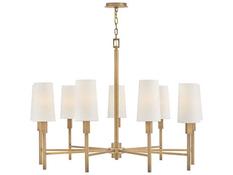 Hinkley Fenwick 9-Light Heritage Brass Chandelier