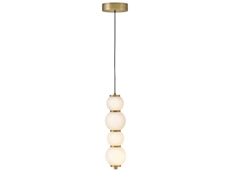 Hinkley Trigo Lacquered Brass Globe Mini Pendant