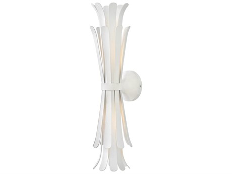 Hinkley Reina 2-Light Textured Plaster White Wall Sconce