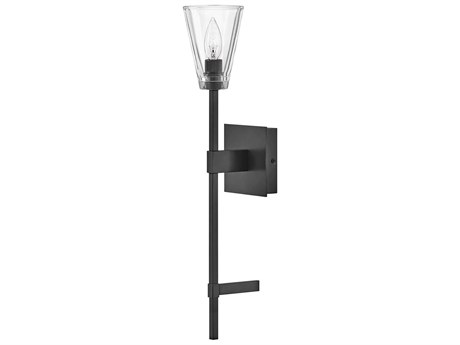 Hinkley Auden 1-Light Black Oxide Glass Wall Sconce