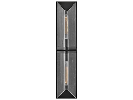 Hinkley Astoria 2-Light Black Oxide Glass Wall Sconce