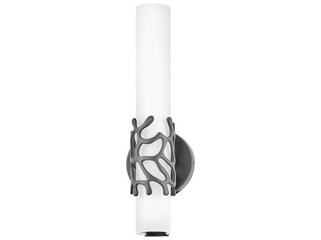 Hinkley Lyra Black Glass LED Wall Sconce
