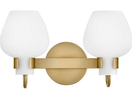 Hinkley Sylvie 2-Light Heritage Brass Vanity Light