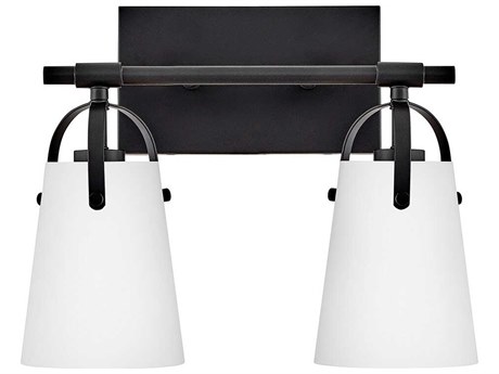 Hinkley Foster 2-Light Black Vanity Light